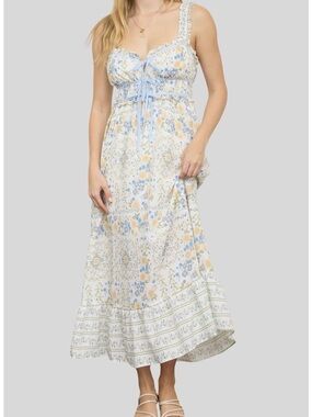 Blu Pepper Floral Midi Dress